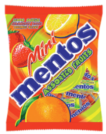 Mentos Mini Asstd Fruit 20 rolls